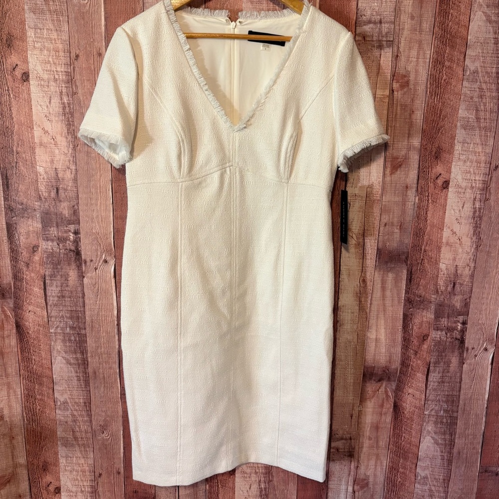 Andrew Marc‎ Cream Dress Size 12